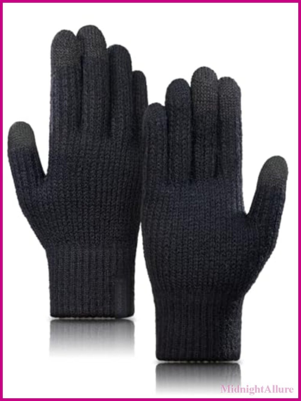 Merino Wool Blend Touchscreen Winter Gloves Stretch Warm Knit